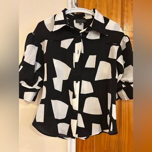 Black and White Women's Top